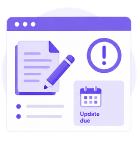 Page update required Page update required