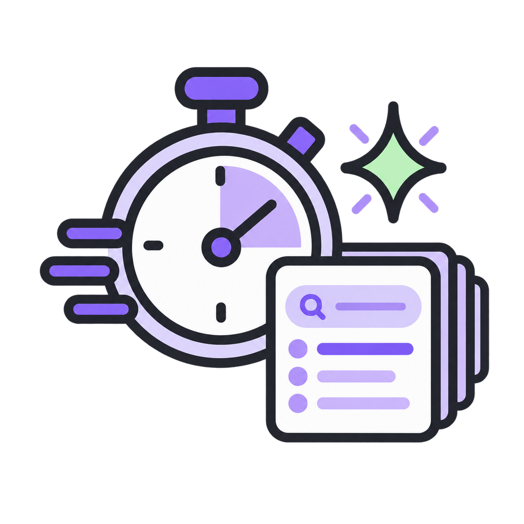 Save hours of manual work Save hours of manual work