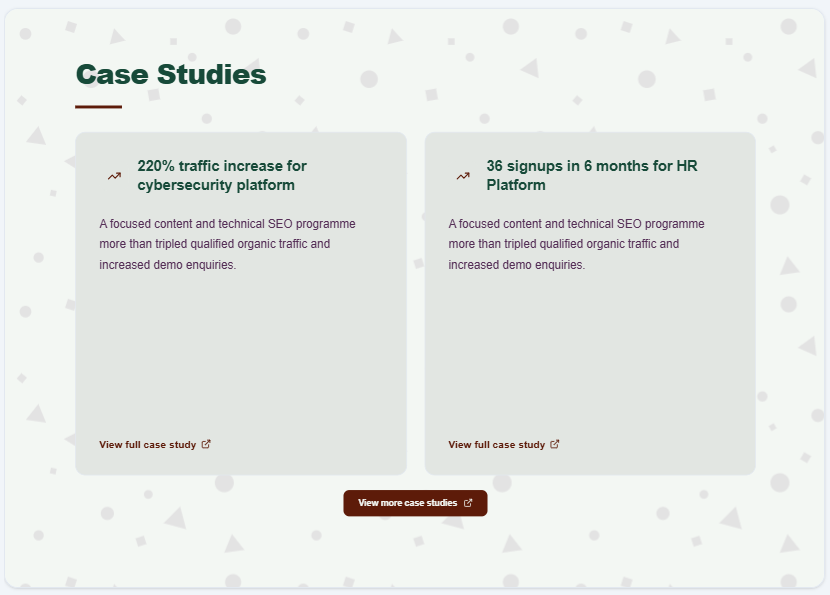 Case studies Case studies