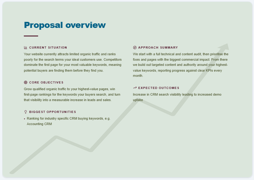 SEO Proposal Template - Overview SEO Proposal Template - Overview